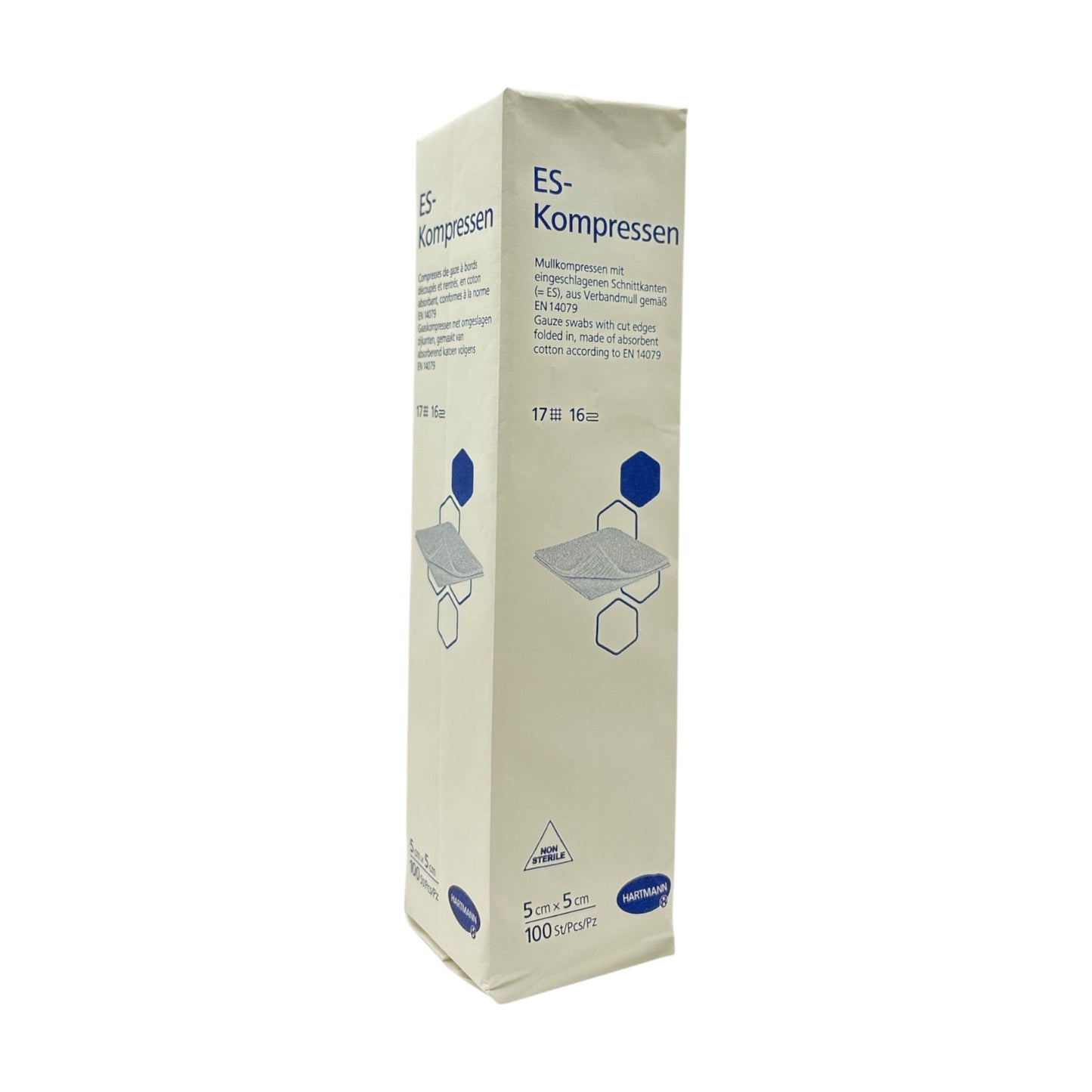 Hartmann ES-Kompressen 5cm x 5cm 16-fach unsteril 100 Stück