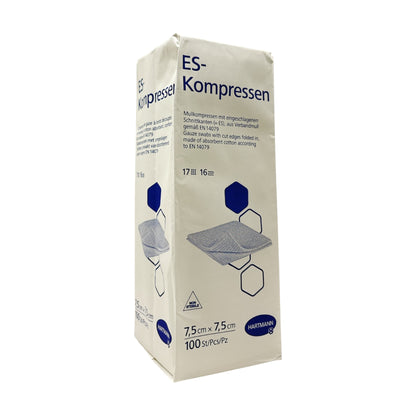 Hartmann ES-Kompressen 7,5cm x 7,5cm 16-fach unsteril 100 Stück