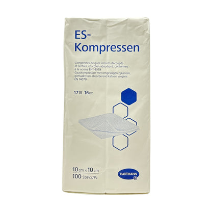 Hartmann ES-Kompressen 10cm x 10cm 16-fach unsteril 100 Stück