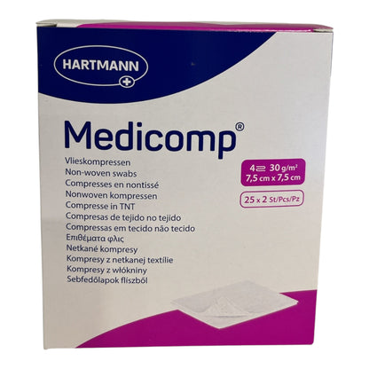Hartmann Medicomp steril 7,5x7,5cm 4 f (25x2 Stück)