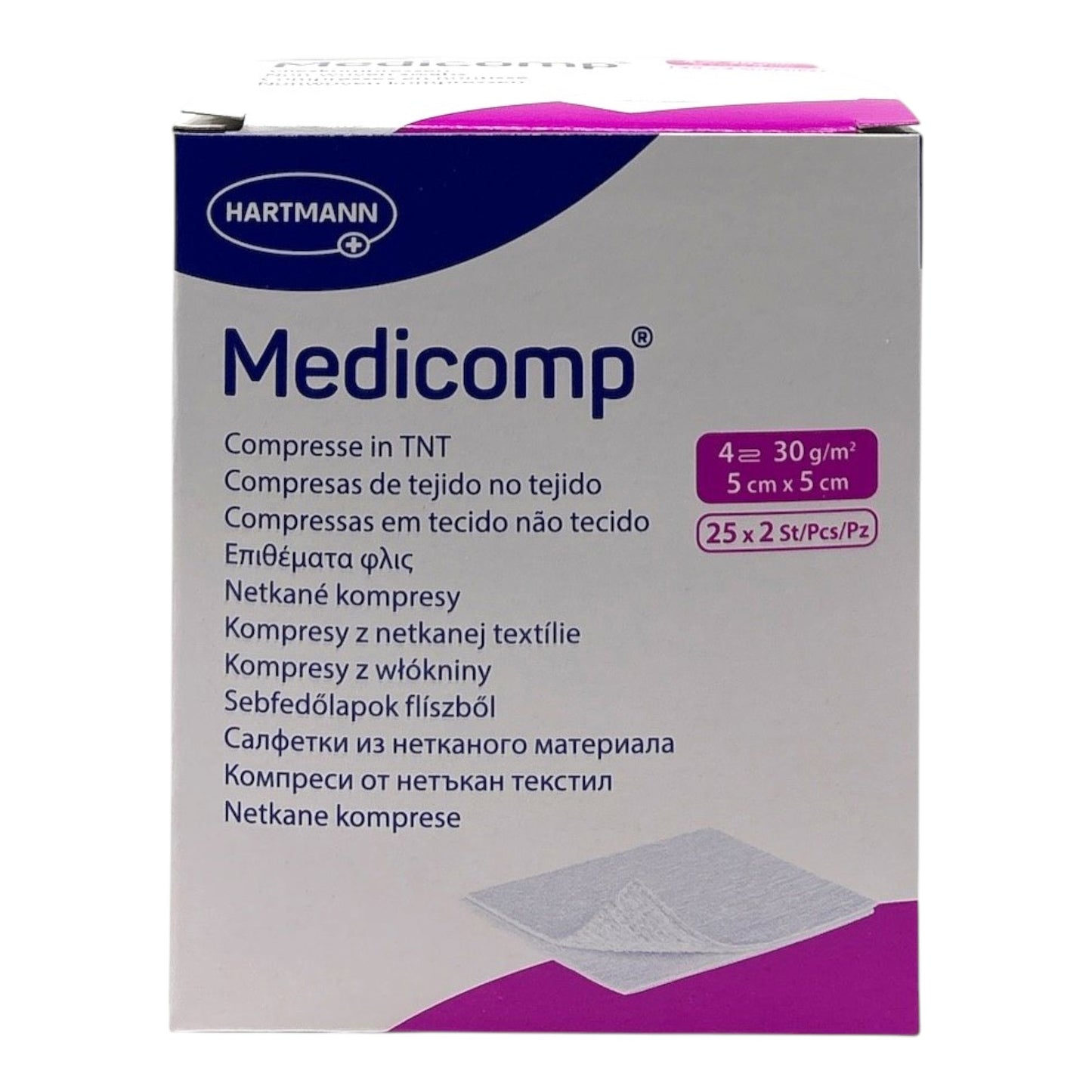 Hartmann Medicomp steril 5x 5cm 4 f (25x2 Stück)