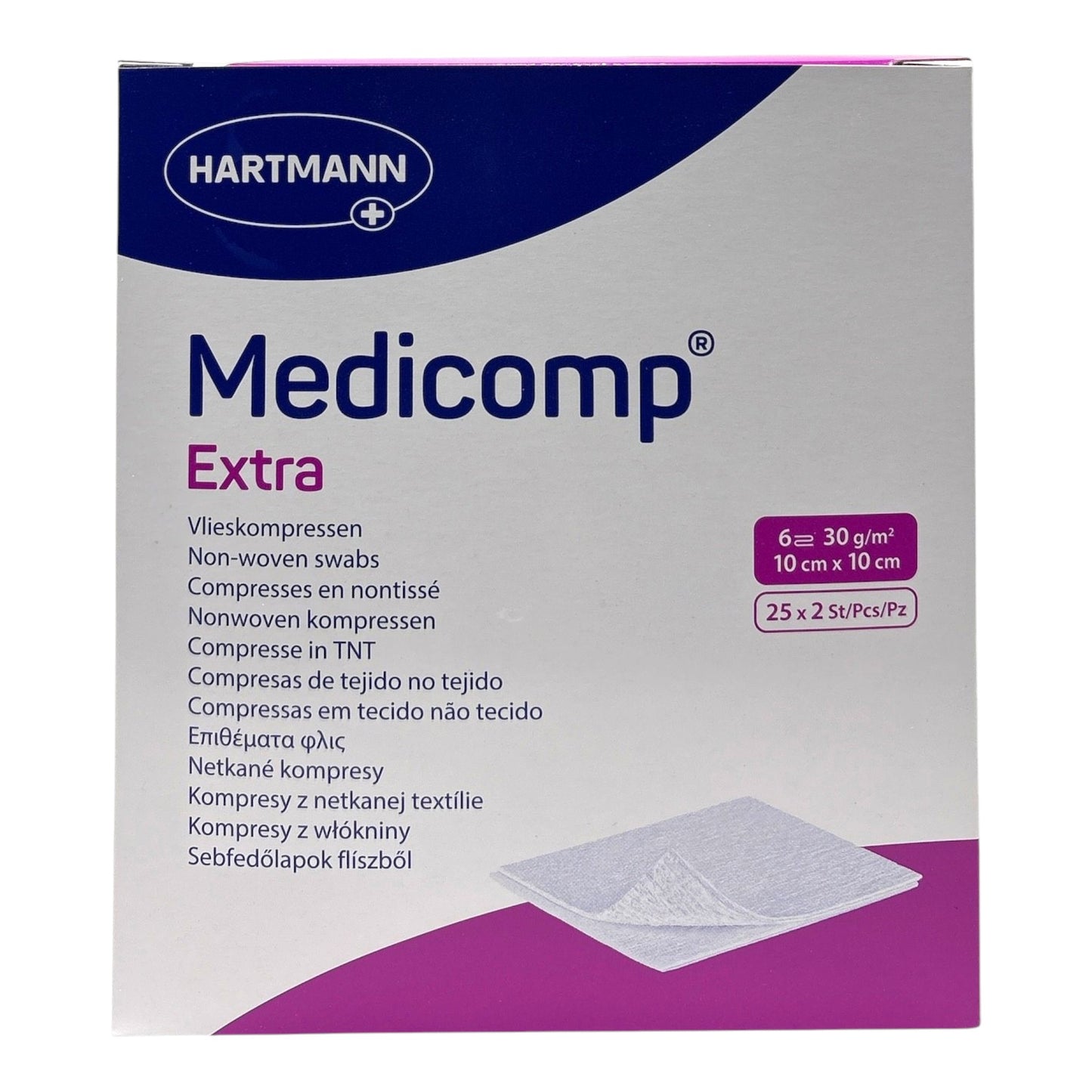 Hartmann Medicomp extra steril 10x 10cm 6 f (25x2 Stück)