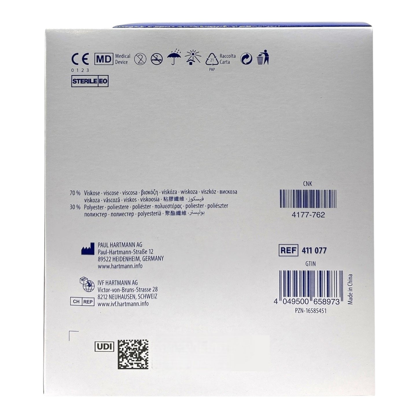 Hartmann Medicomp extra steril 10x 10cm 6 f (25x2 Stück)