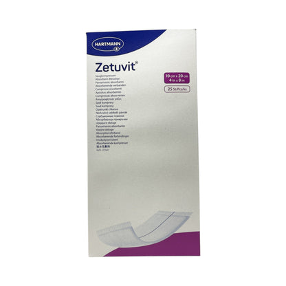 Hartmann Zetuvit Saugkompressen steril, Größe:10 x 20 cm  Inhalt 25 Stück