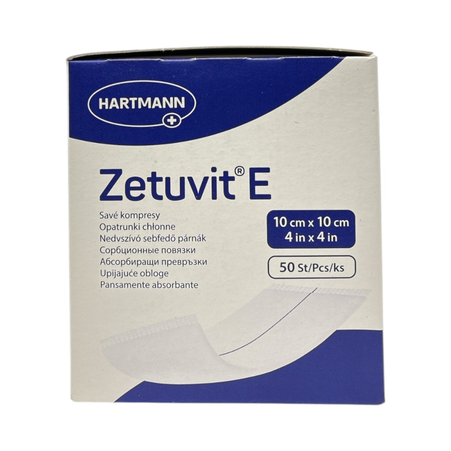Hartmann Zetuvit Saugkompressen E unsteril, Größe: 10 x 10 cm  50 Stück