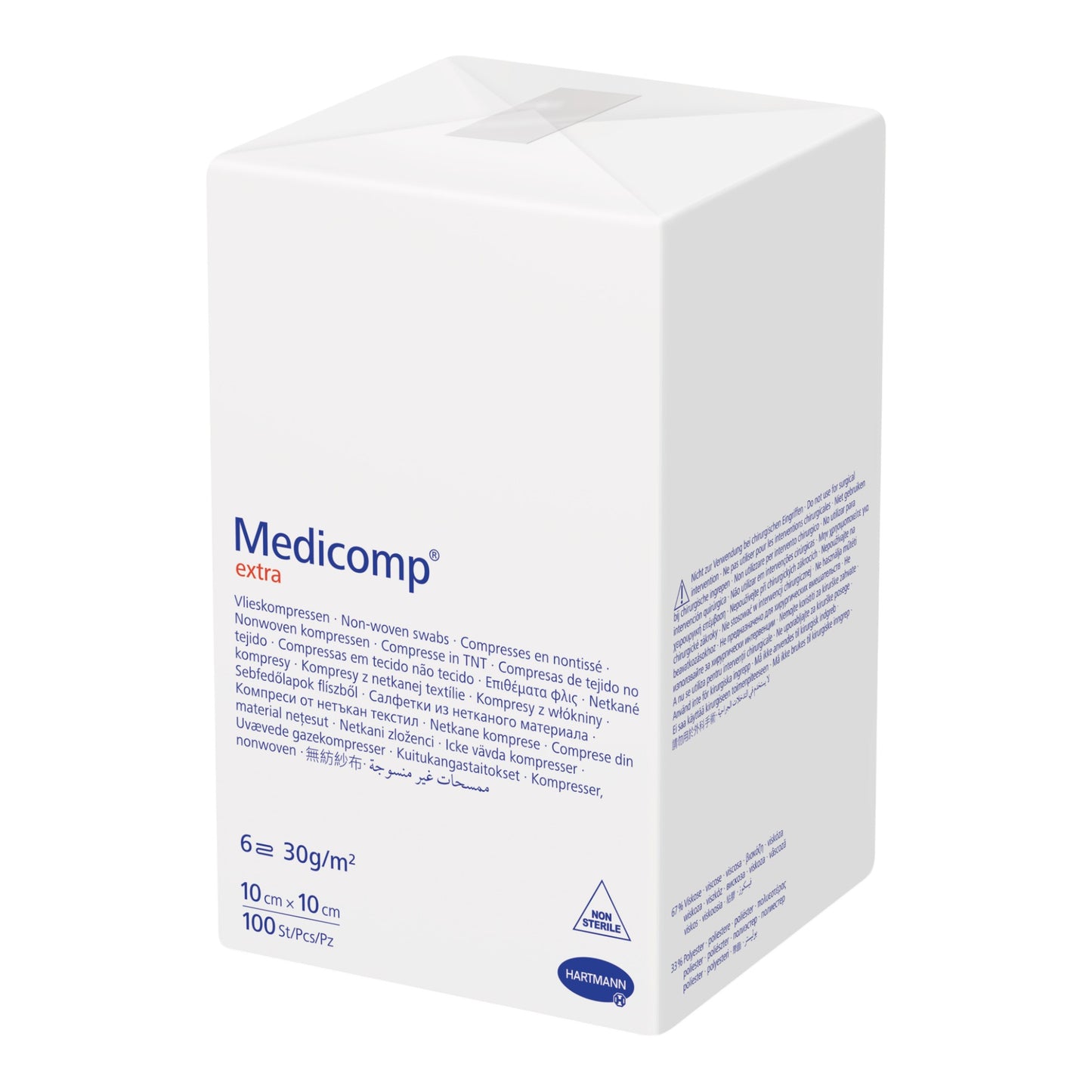 Hartmann Medicomp unsteril 10 x 10cm 6 f (100 Stück)