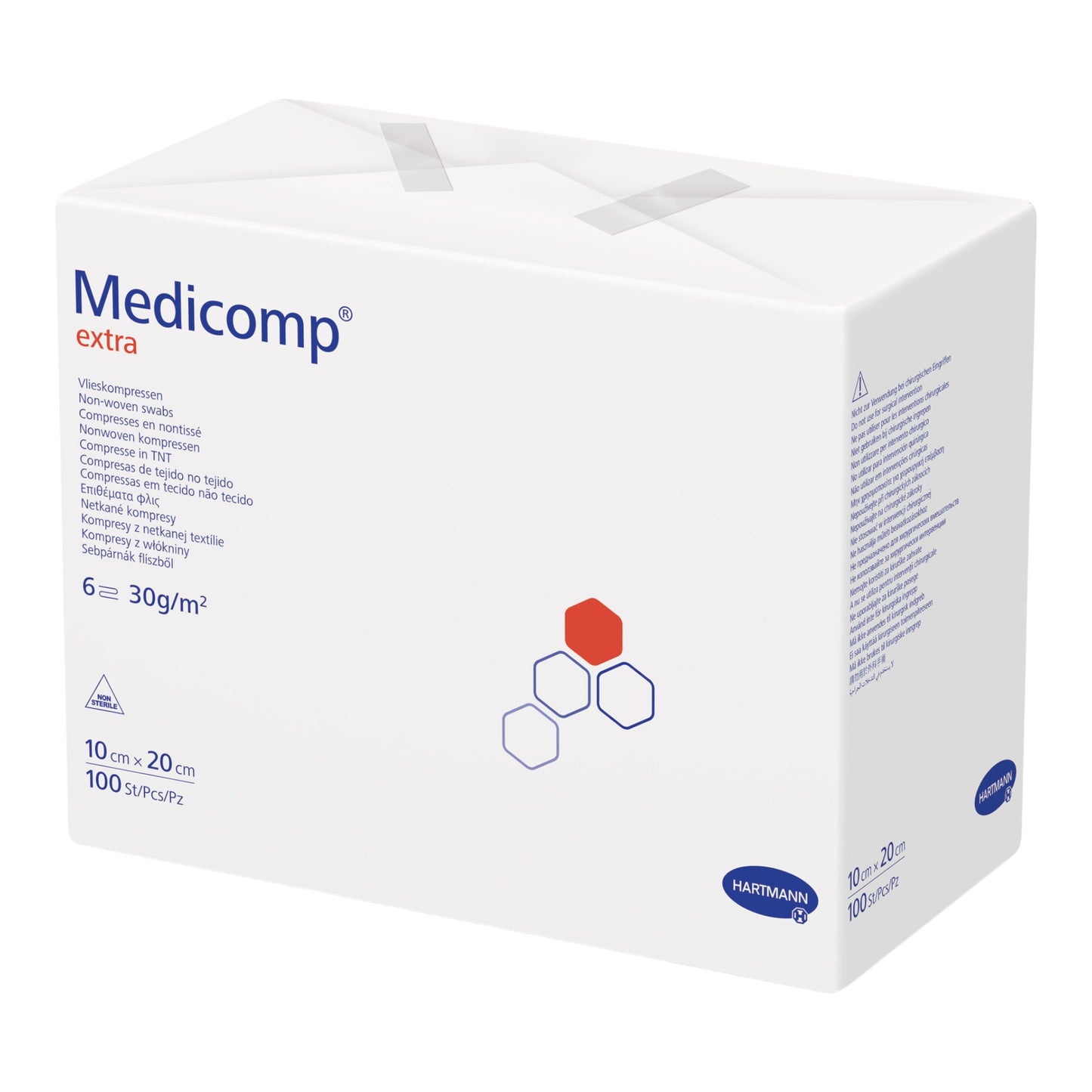 Hartmann Medicomp unsteril 10 x 20cm 6 f (100 Stück)