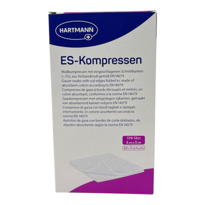 Hartmann ES-Kompressen 5 cm x 5 cm 12-fach Steril (100 Stück)