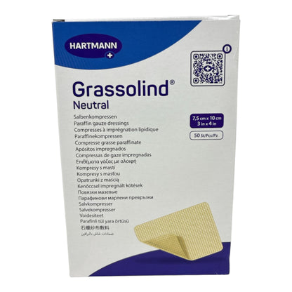 Hartmann Grassolind Salbenkompresse 7,5 x 10 cm (10 Stück)