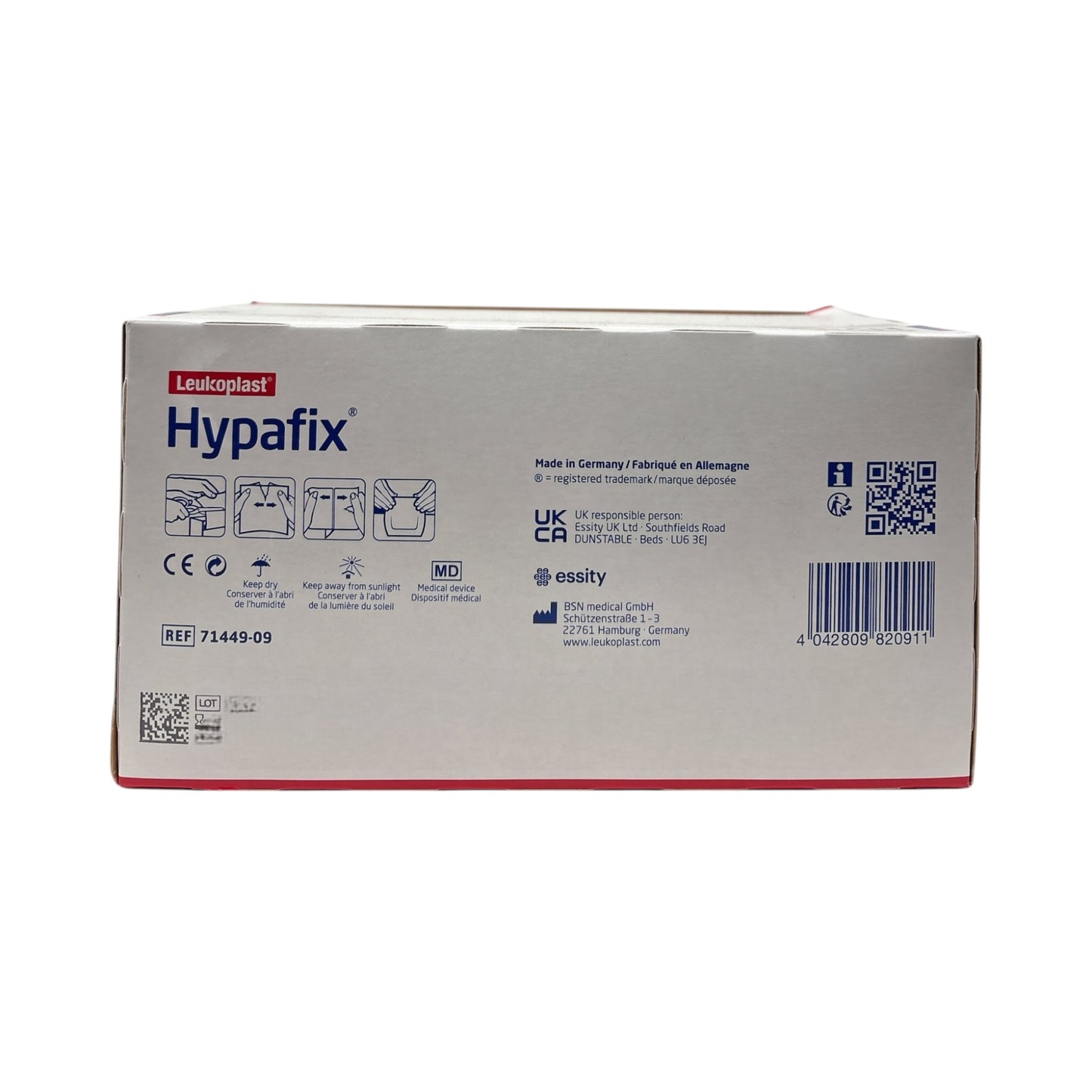 BSN Leukoplast Hypafix 20 cm x 20 m ohne Splitliner