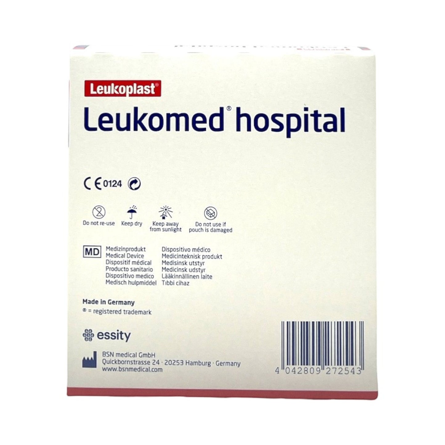 Leukomed Hospital Steriler Wundschnellverband 7,2 cm x 5 cm (50 Stück)