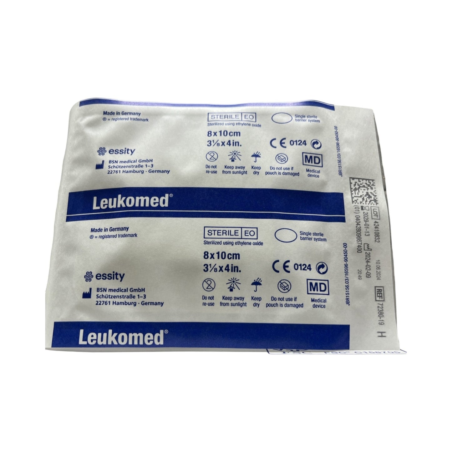 Leukomed Hospital Steriler Wundschnellverband 8 cm x 10 cm (50 Stück)