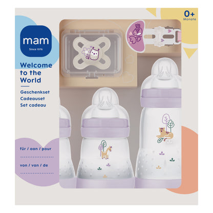 MAM Welcome to the World Geschenke-Set "Uni Lila"