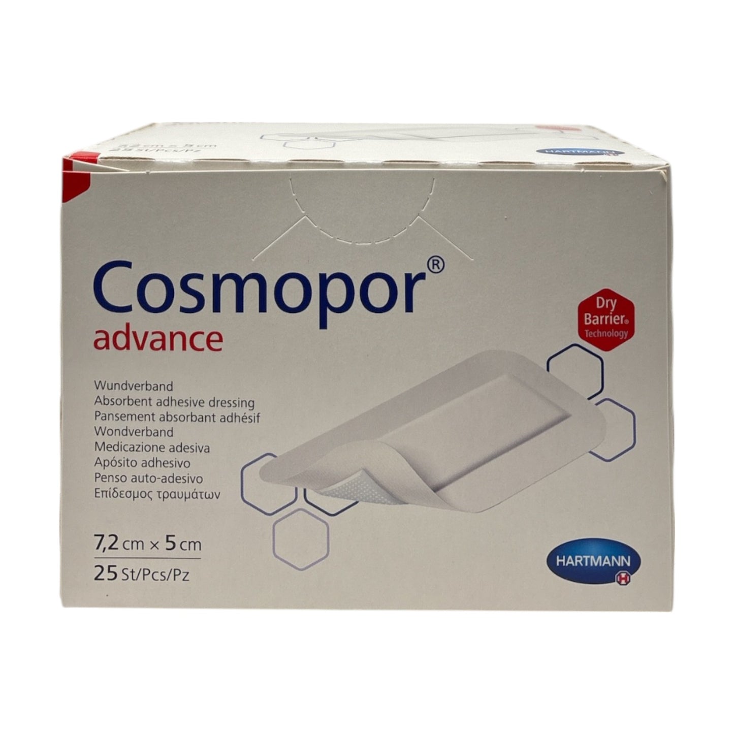Cosmopor® Advance 7,2 x 5 cm, steril, 25 Stück