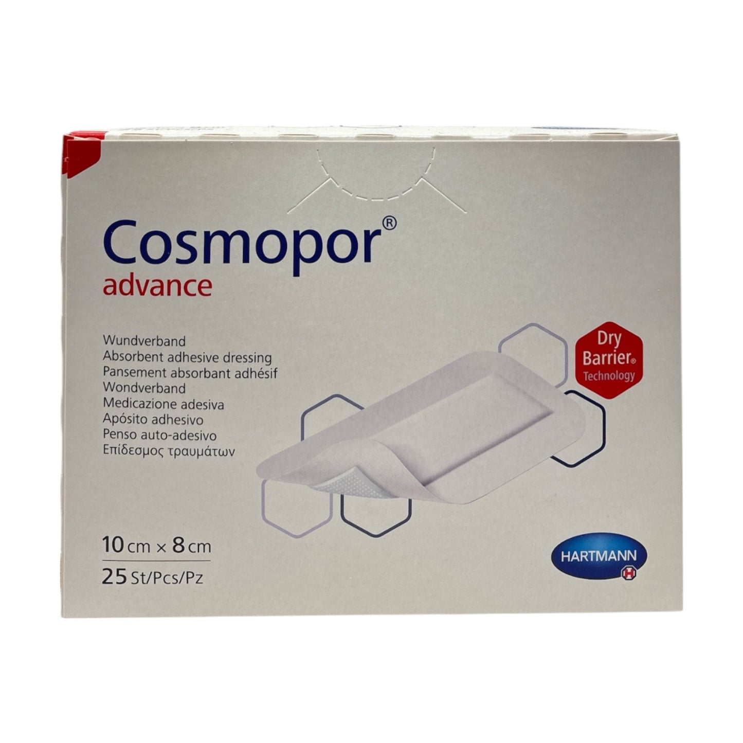 Cosmopor® Advance 10 x 8 cm, steril, 25 Stück