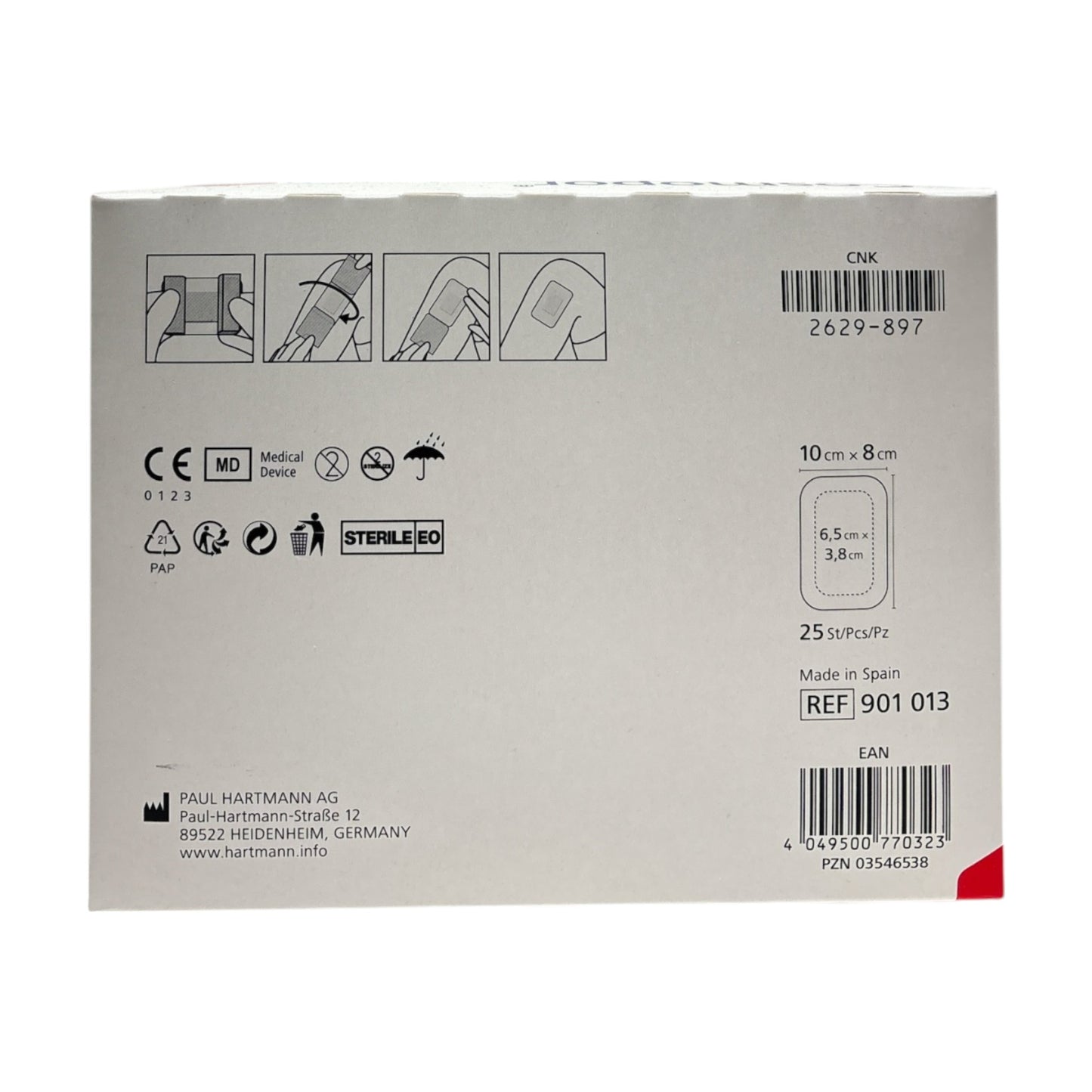 Cosmopor® Advance 10 x 8 cm, steril, 25 Stück