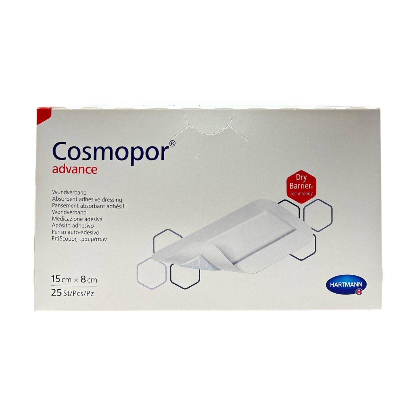 Cosmopor® Advance 15 x 8 cm, steril, 25 Stück