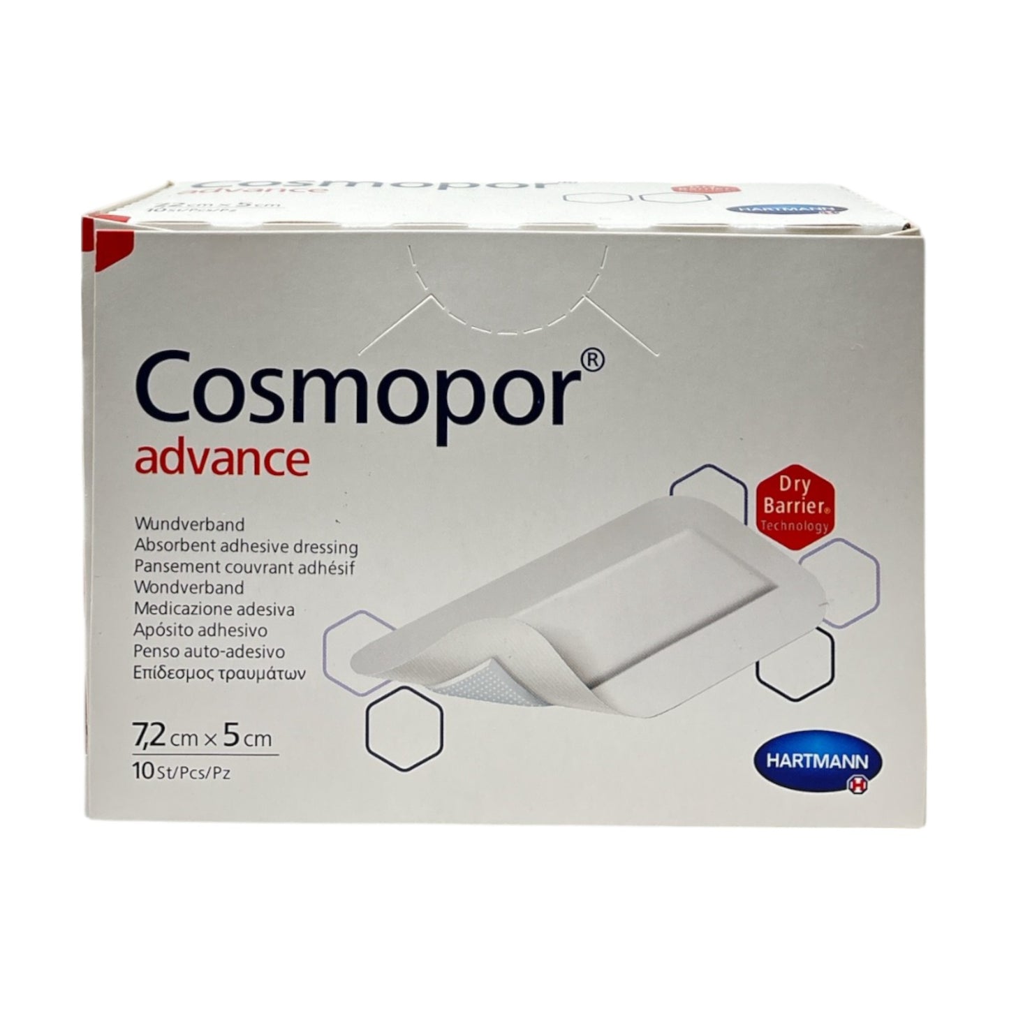 Cosmopor® Advance 7,2 x 5 cm, steril, 10 Stück