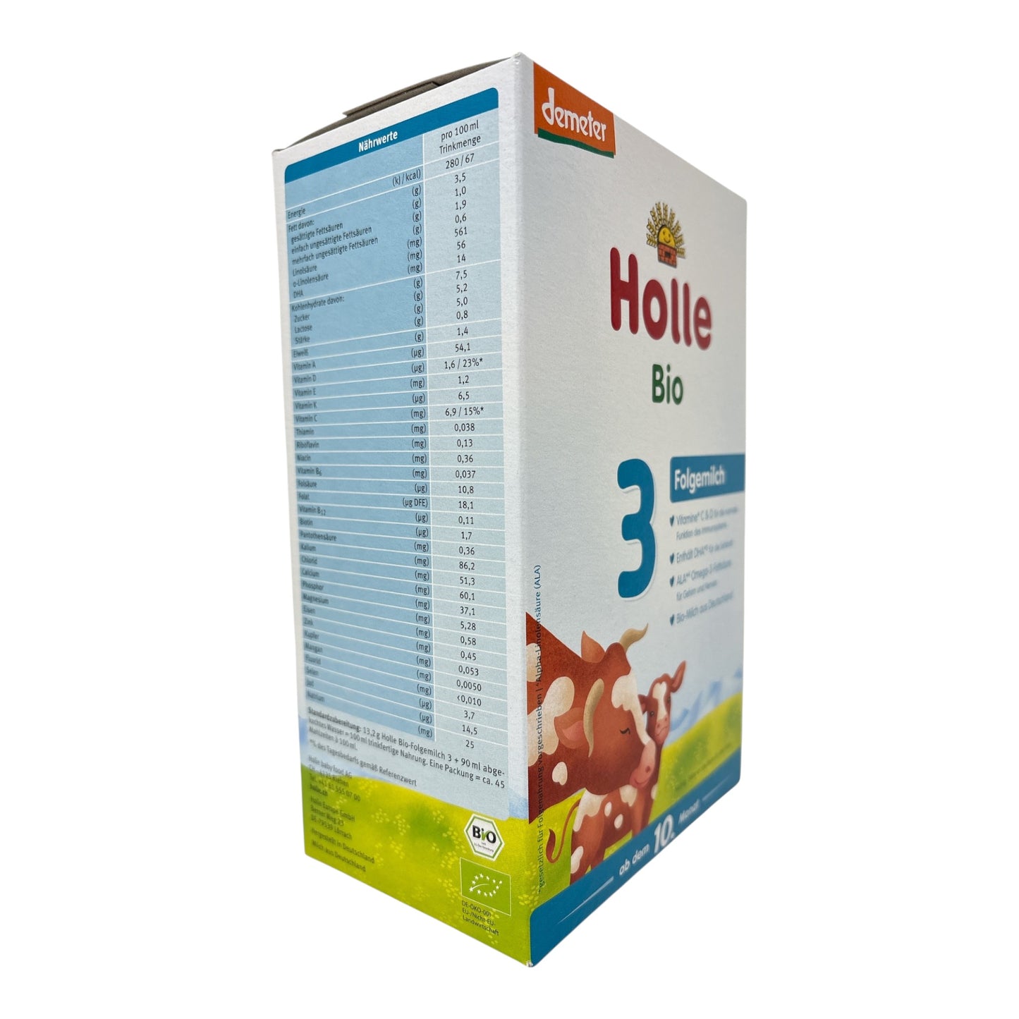 Holle Bio-Anfangsmilch 3, 600g (ab dem 10. Monat)