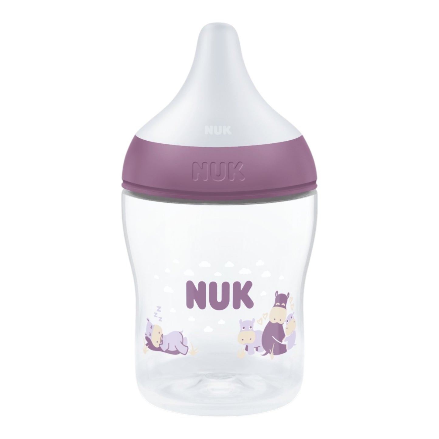 NUK Perfect Match Babyflasche "Nilpferd" 150 ml