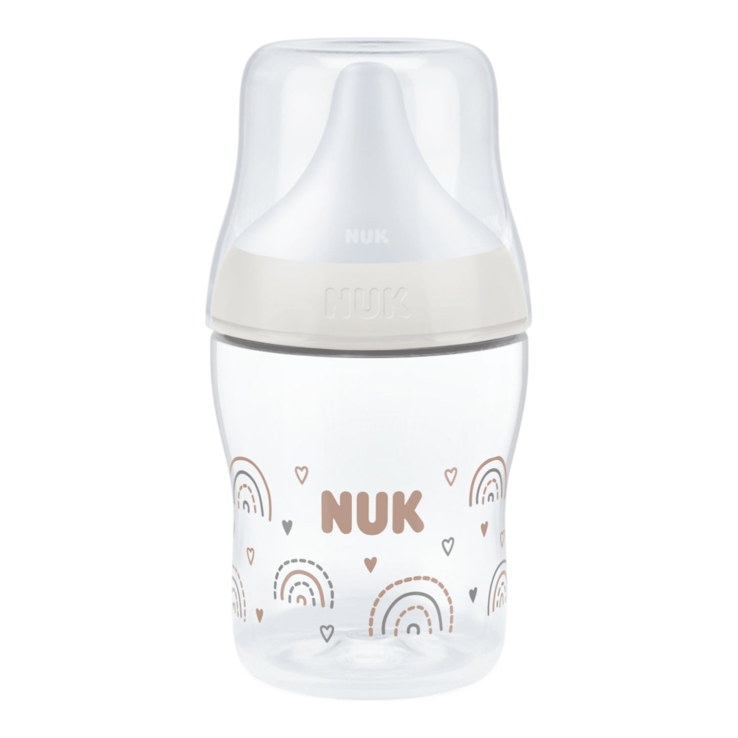 NUK Perfect Match 4er-Babyflaschen-Set "Regenbogen" 150 ml