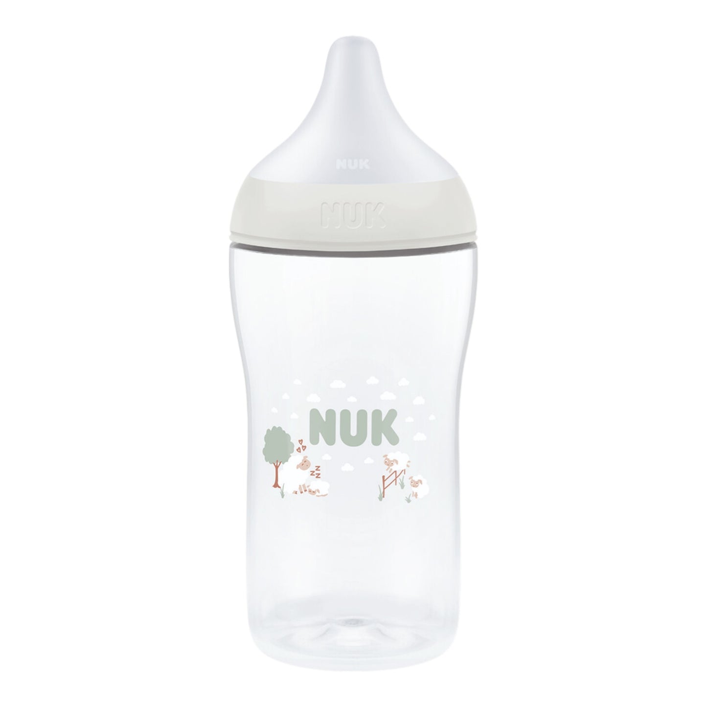 NUK Perfect Match 3er-Babyflaschen-Set "Regenbogen & Schafe" 260 ml