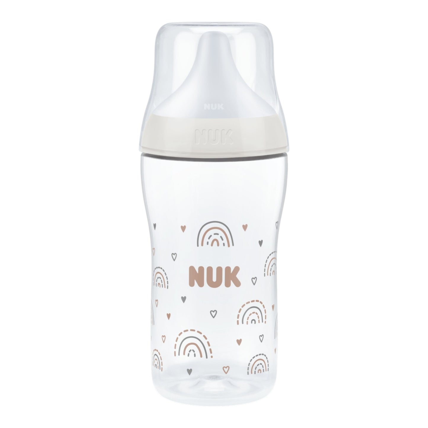 NUK Perfect Match 4er-Babyflaschen-Set "Regenbogen" 260 ml