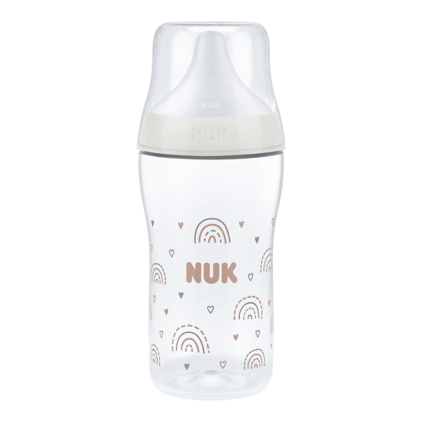 NUK Perfect Match 3er-Babyflaschen-Set "Regenbogen & Schafe" 260 ml