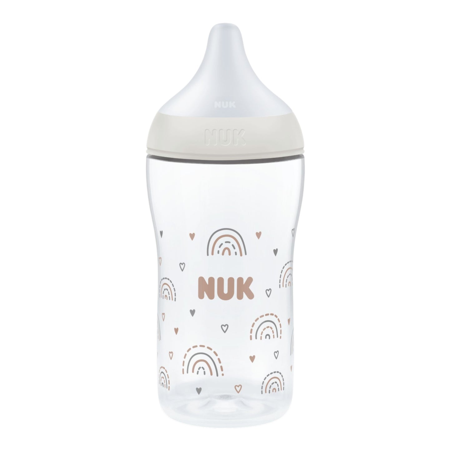 NUK Perfect Match 4er-Babyflaschen-Set "Regenbogen" 260 ml