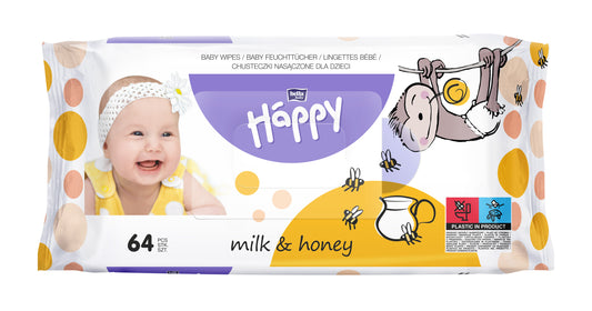 Bella Baby Happy Feuchttücher Milch & Honig