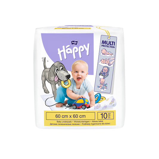 Bella Baby Happy Wickelunterlagen 60cmx60cm (10 Stück)