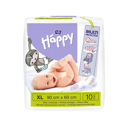 Bella Baby Happy Wickelunterlagen 60cmx90cm (10 Stück)