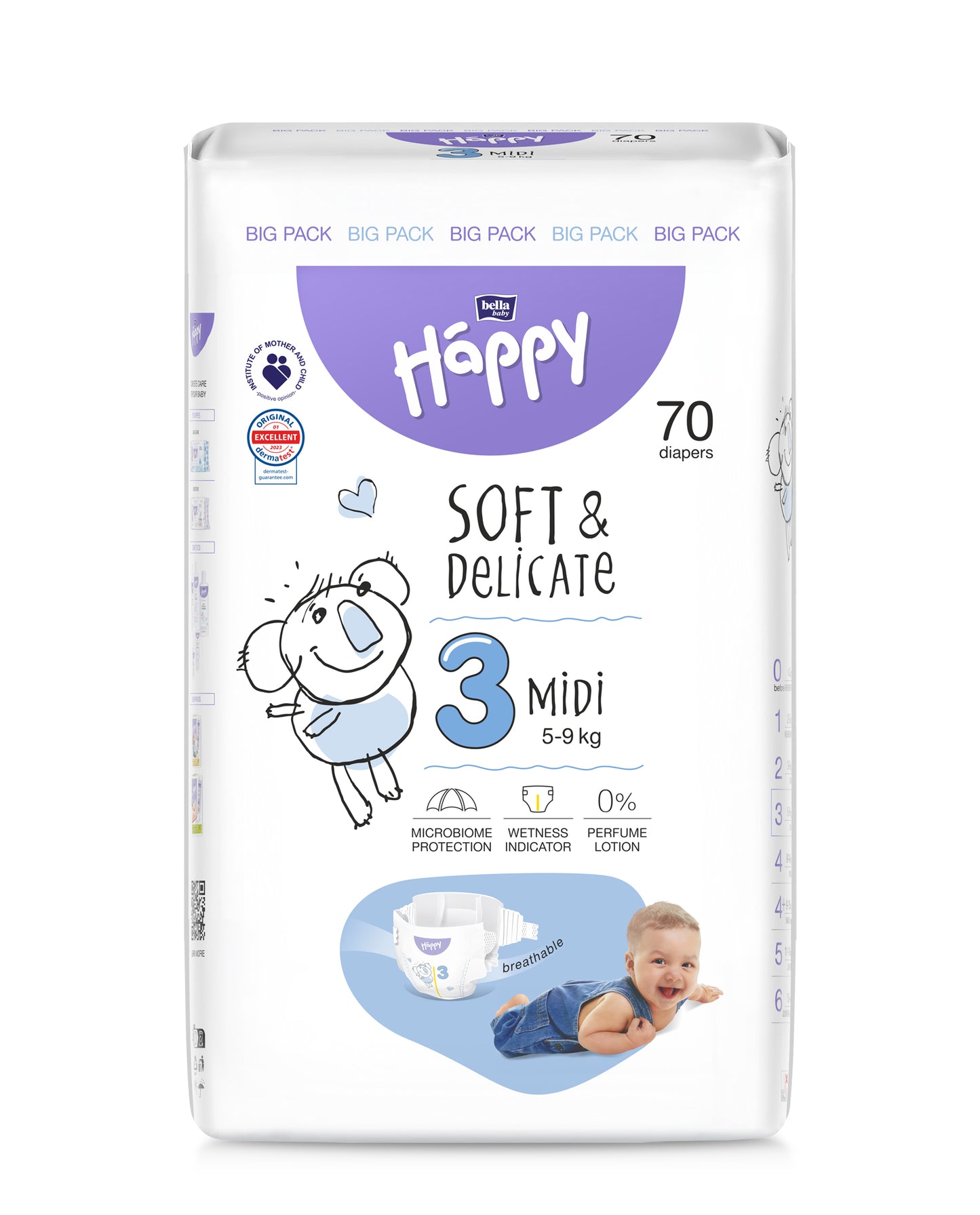BELLA HAPPY Windeln Gr.3 Midi