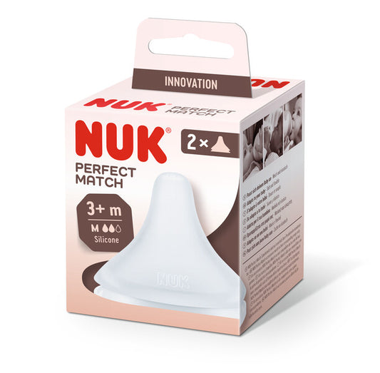 NUK Perfect Match Trinksauger, Silikon, Größe Gr. M ab 3 Monate