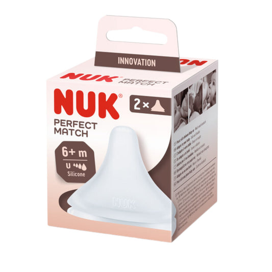 NUK Perfect Match Trinksauger, Silikon, Größe U (Universal), ab 6+ Monate