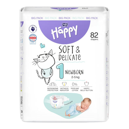 bella baby Happy Soft & Delicate Windeln Gr. 1 Newborn