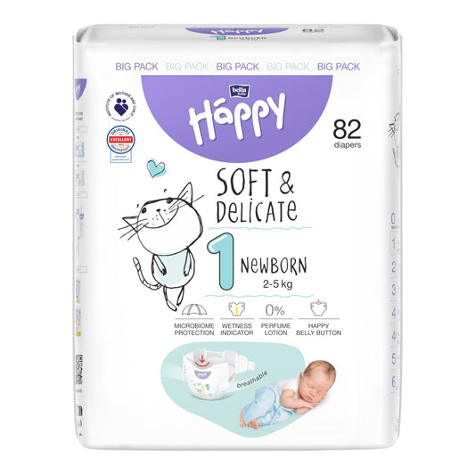 bella baby Happy Soft & Delicate Windeln Gr. 1 Newborn